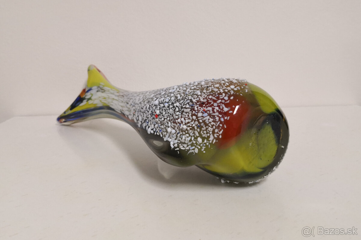 Luxusná umelecká váza z hútneho skla v tvare ryby - 10