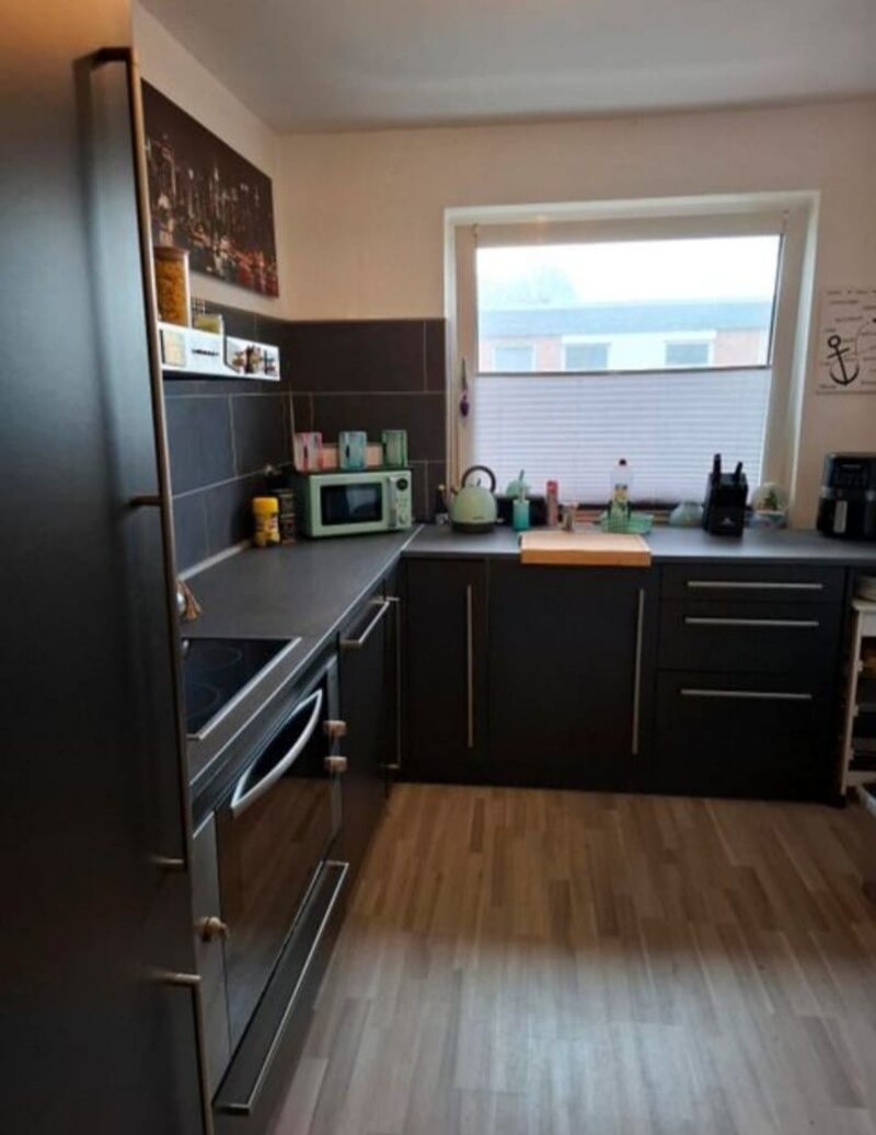 Moderní černá matná linka se spotřebiči,5858 - 10