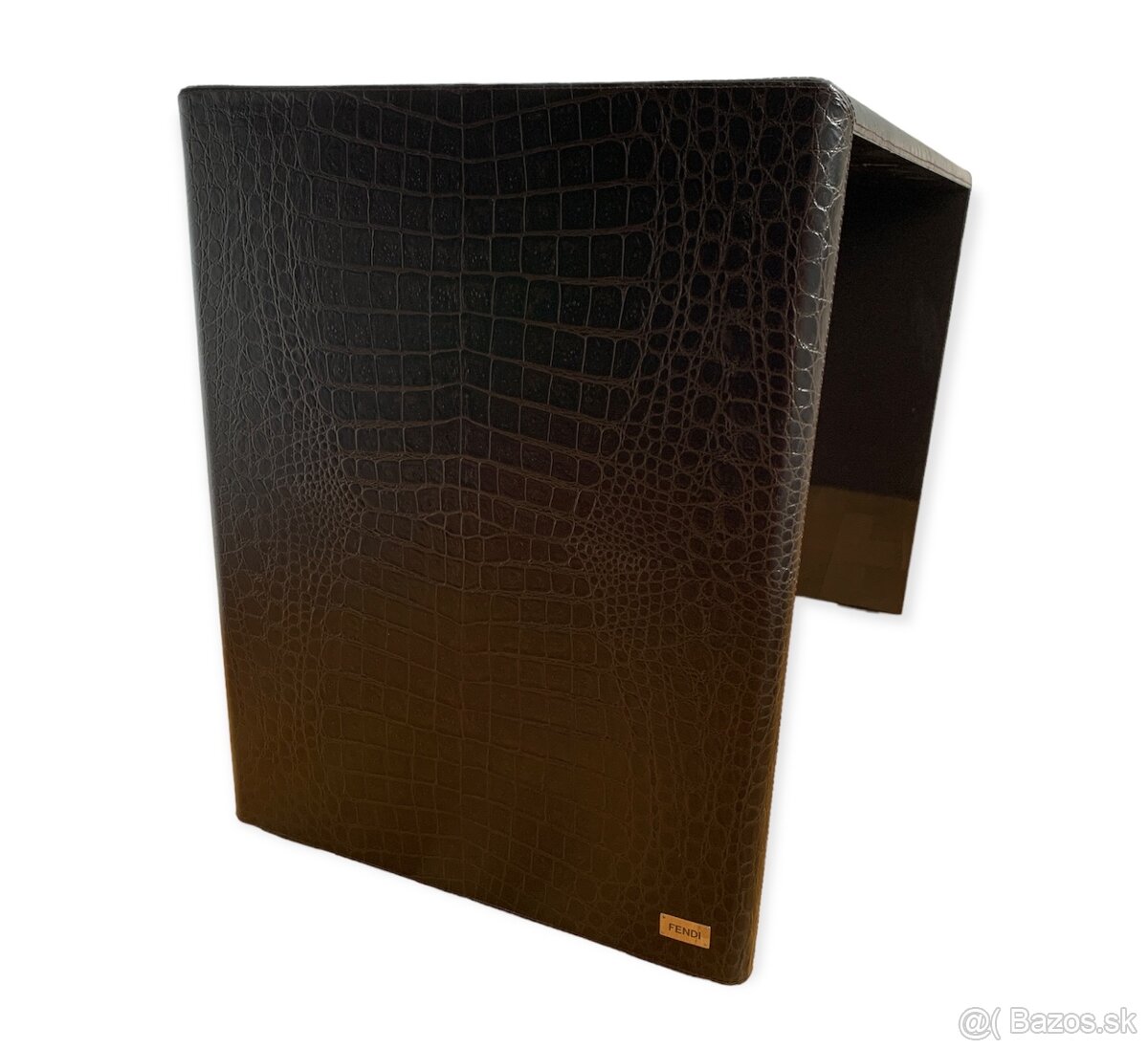 FENDI CASA luxusní kůží potažený stůl (reliéf krokodýl) - 10