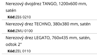 Kuchynský drez nerezový - 10