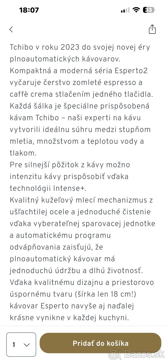 Plnoautomatický kávovar Tchibo - 10