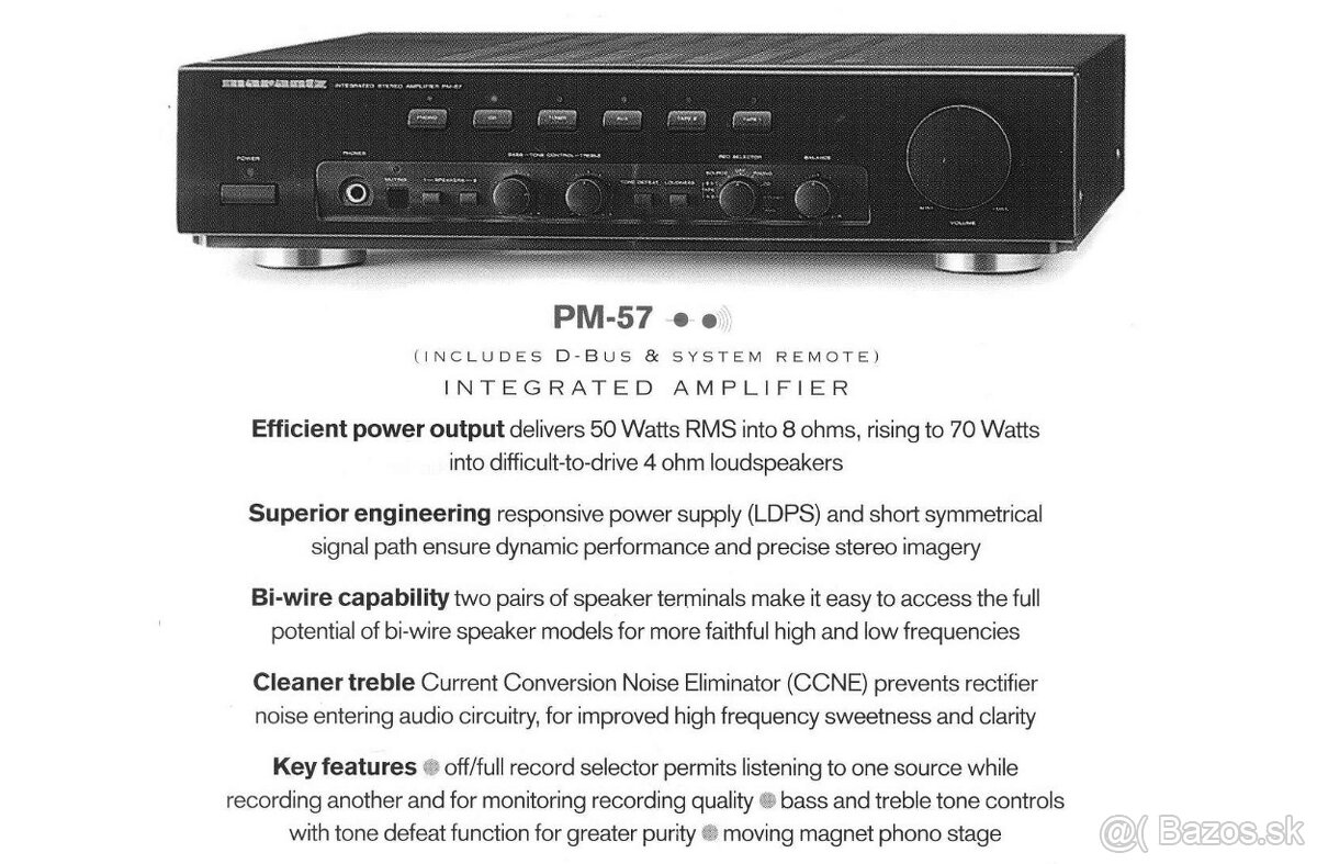 Marantz pm-57, 2x70 RMS 4ohm (140W RMS),top zvuk, Japan - 10