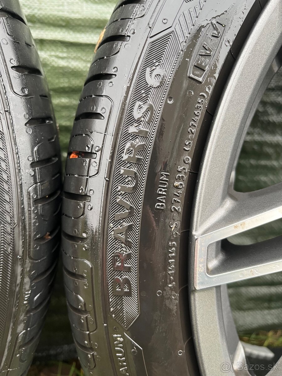 Elektróny sada Vw 5x112 R18 aj nové pneu Barum 225/40 R18 XL - 10