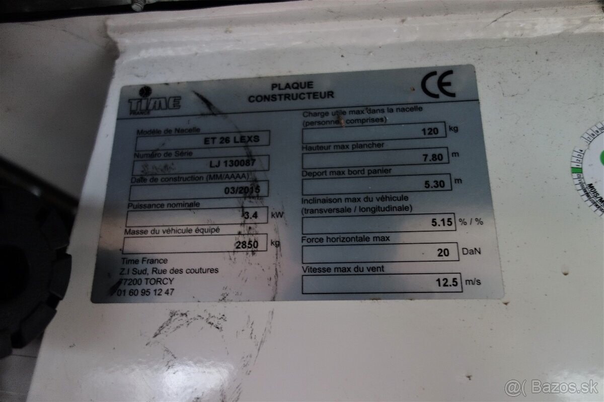 Renault Master zdvíhacia montážna plošina - 10