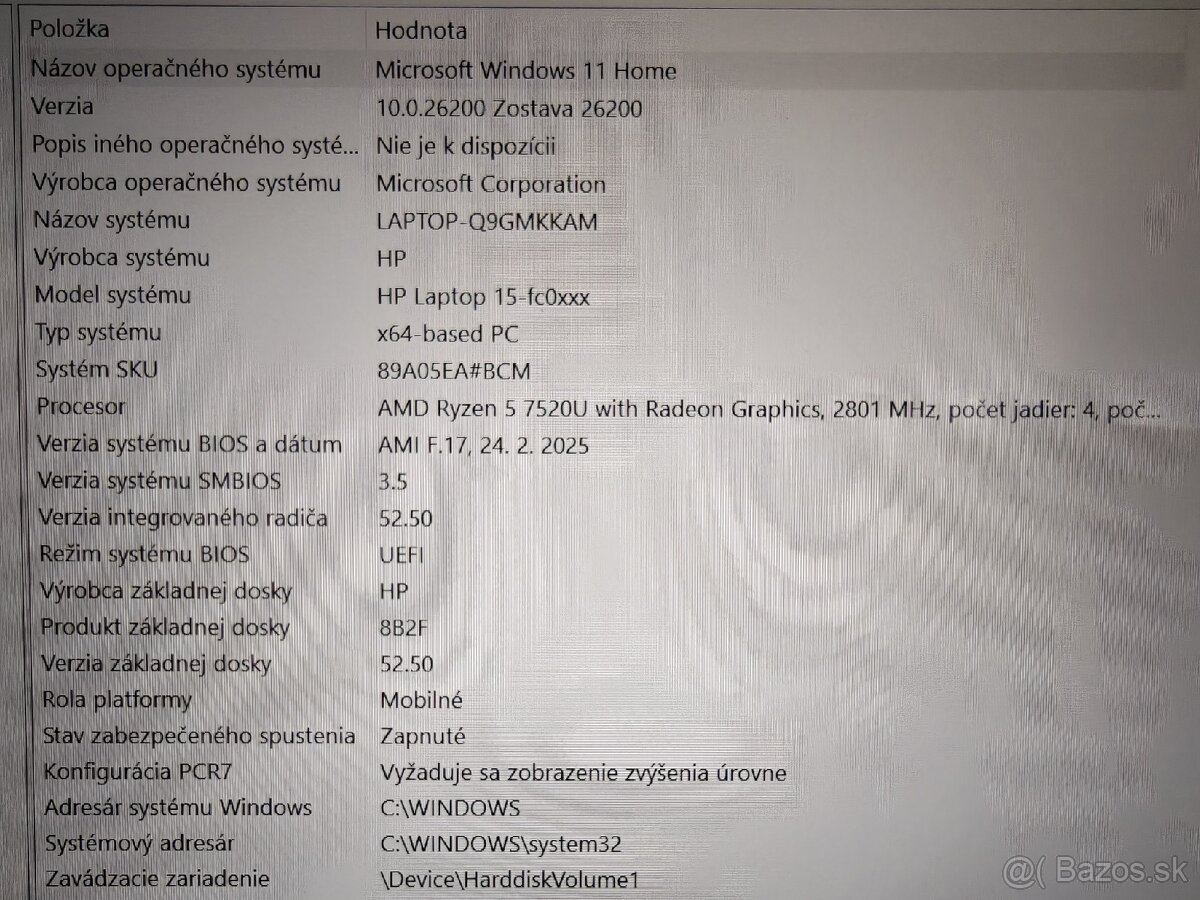 Notebook HP 15 16/512GB AMD Ryzen - 10