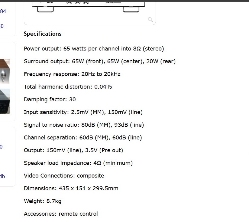 5.1 zosilňovač Yamaha DSP-A492 TOP - 10