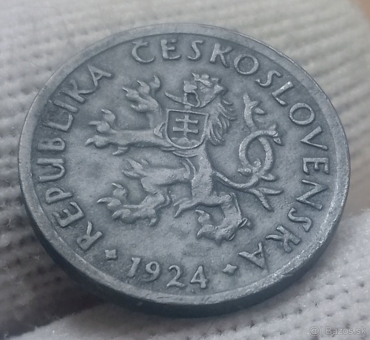 Československé meď.5 haliere a 2 haliere. - 10