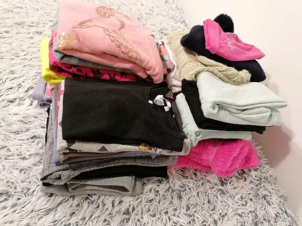 Oblečenie - balík D veľkosť 122 - 128 - 10