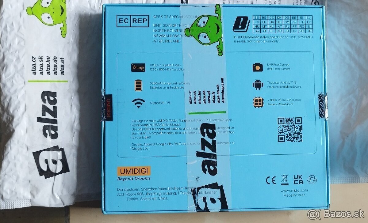 10.1" tablet UMIDIGI G1 TAB + smart hodinky ZDARMA. - 10