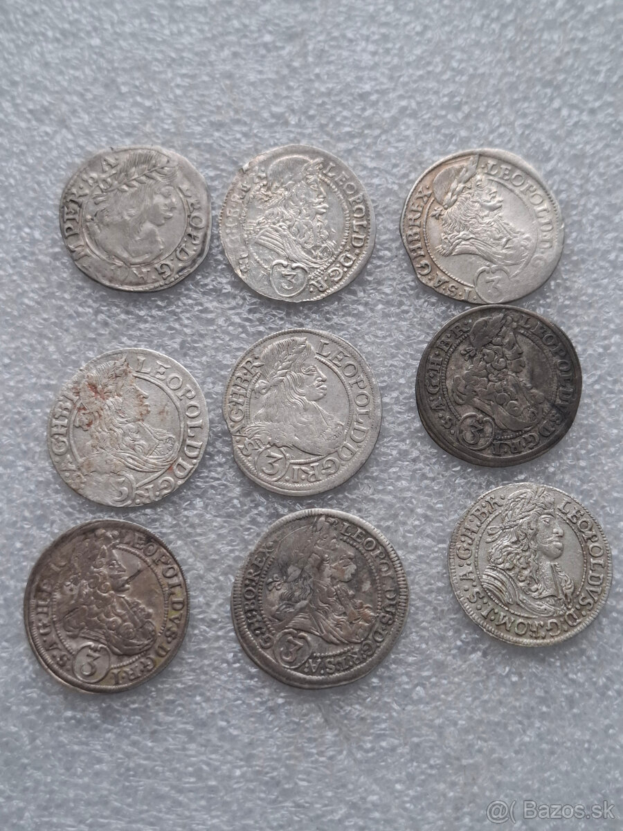 Mince Leopold I. Habsburgsky 1658 – 1705 - 10