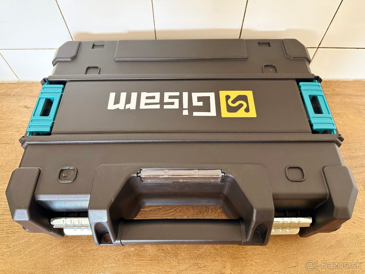 Zelený 4D samonivelačný laser Gisarn so statívom + 2 batérie - 10