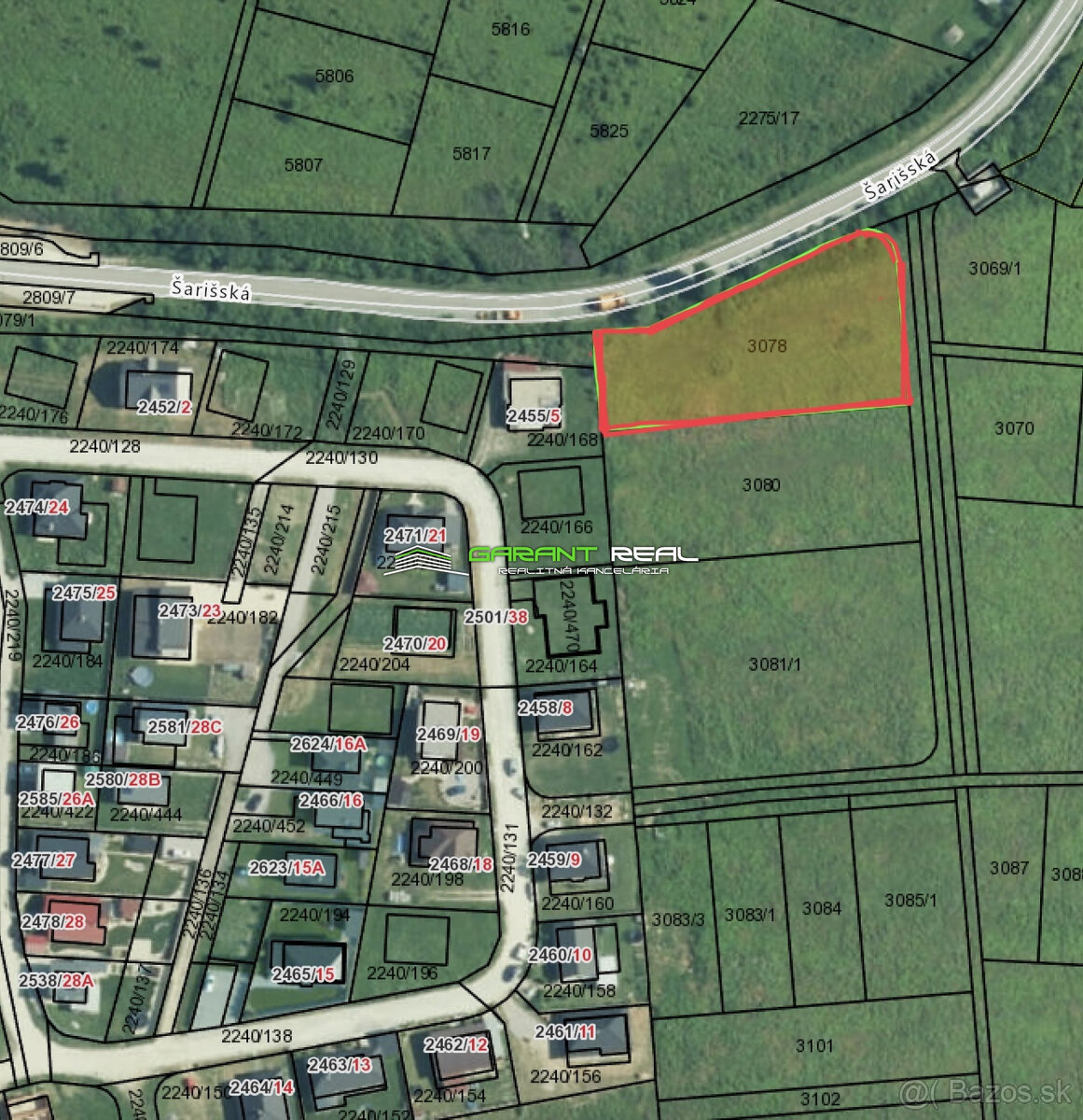 Predaj stavebné pozemky 525 m2, 546 m2, 1367 m2, Kanaš - 10