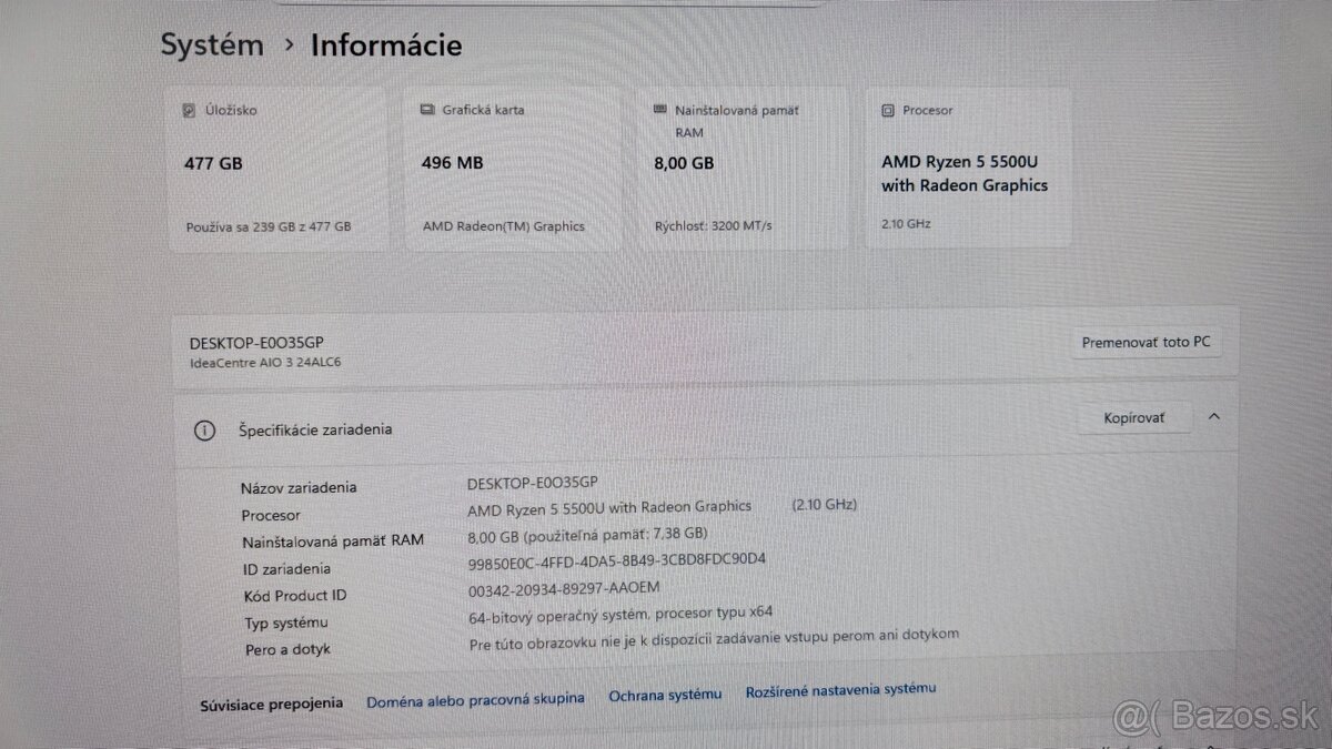 LENOVO IdeaCentre 3 24 24ALC6 - 10