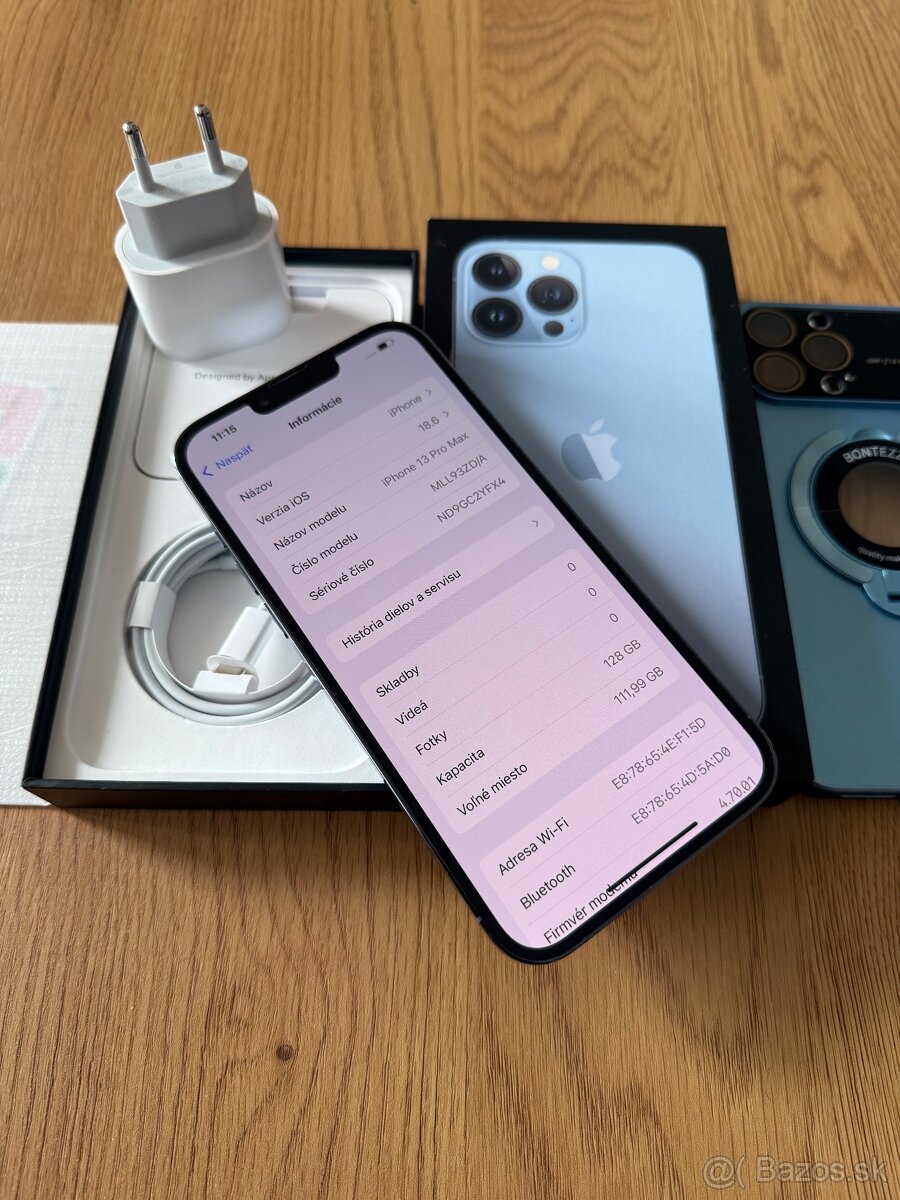 iPhone 13 Pro Max 128 gb Sierra Blue v záruke +prislušenstvo - 10
