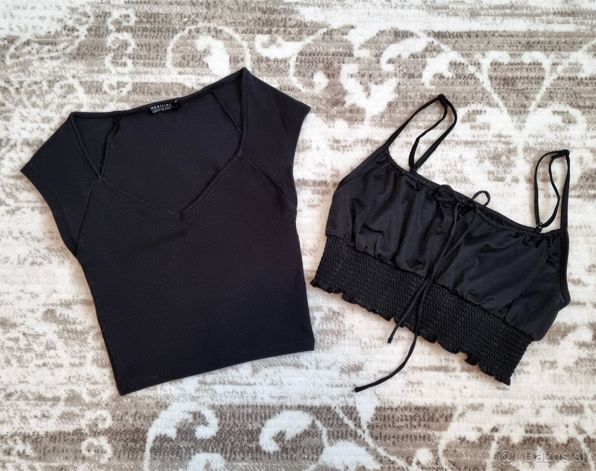 krátke topy vel. UNI - 10