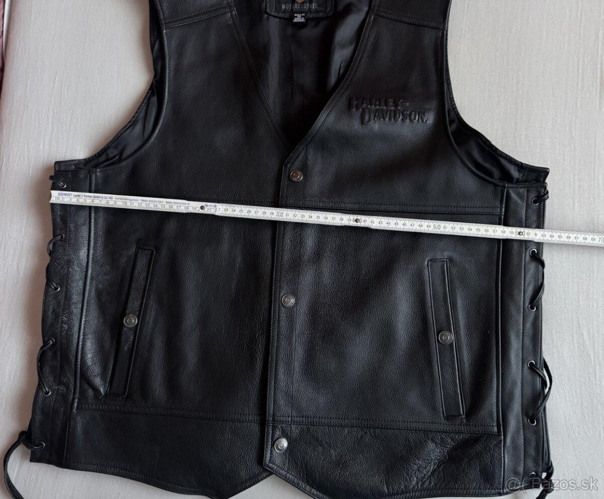 HARLEY DAVIDSON® kožená vesta 2XL - 10
