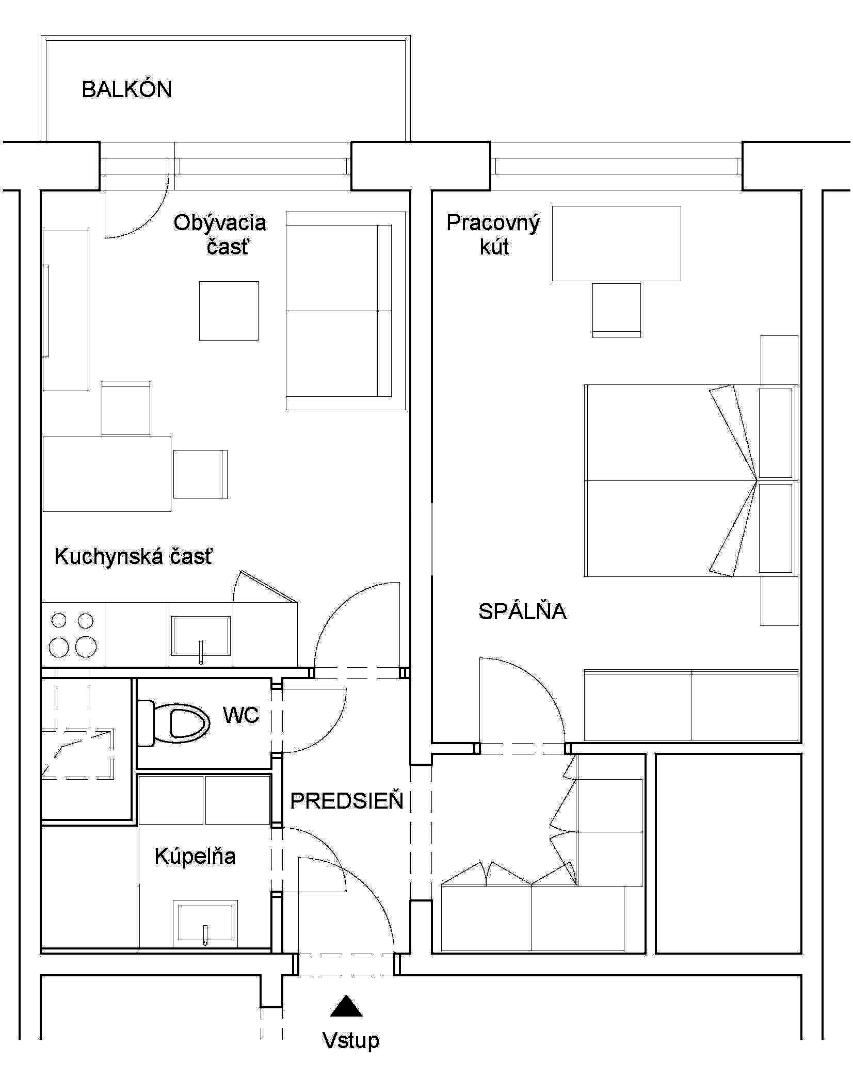 Voľný od 15.11. - Zariadený - Balkón - Chrenová - 10