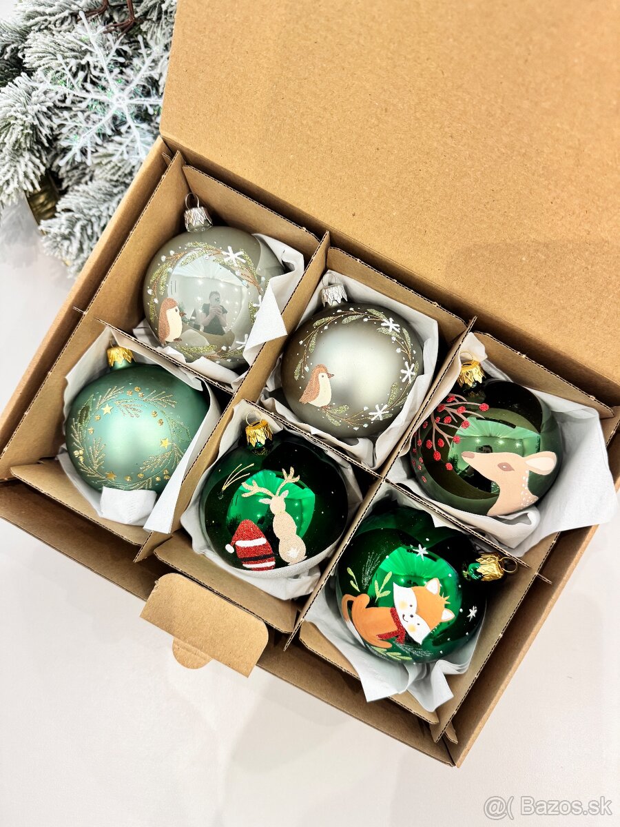 Sklenene vianocne ozdoby, rozne vid foto - 10