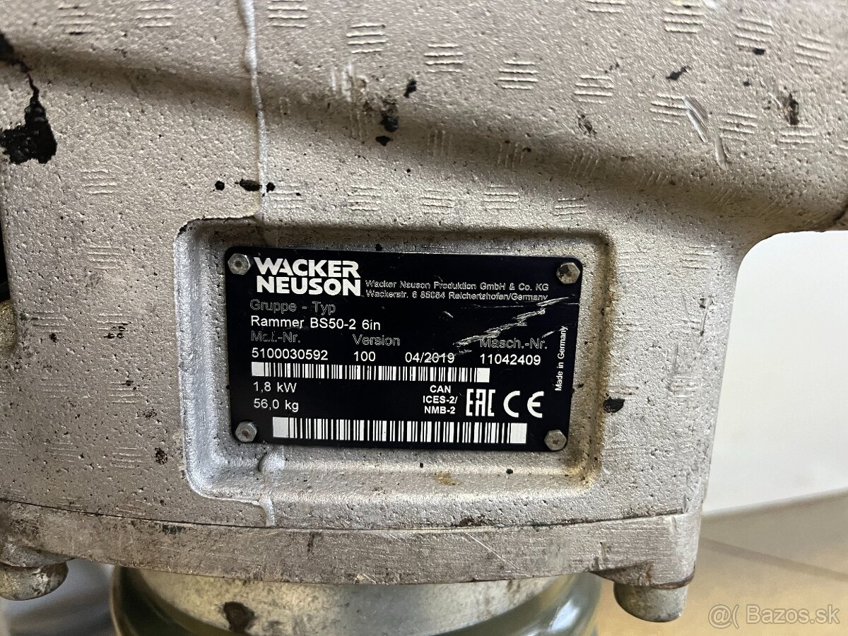 Vibracna zaba, noha, pech Wacker Neuson BS 50-2, 49mth - 10