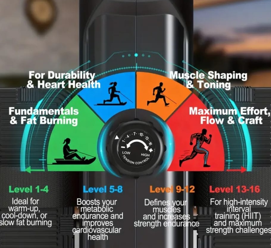 Veslovací trenažér - veslovací stroj - 10
