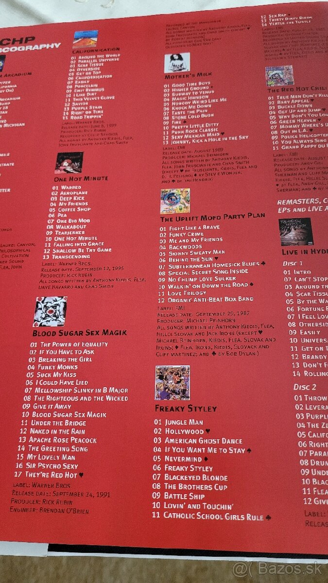 The Red Hot Chili Pepers - 10