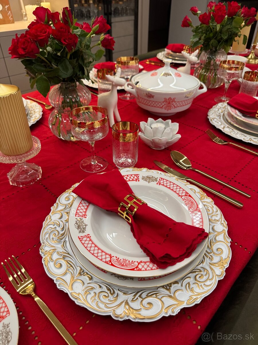 Nádherná retro obedová súprava ako nová - 10