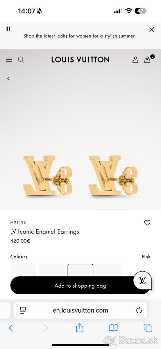 Louis Vuitton Iconic Enamel náušnice - 10