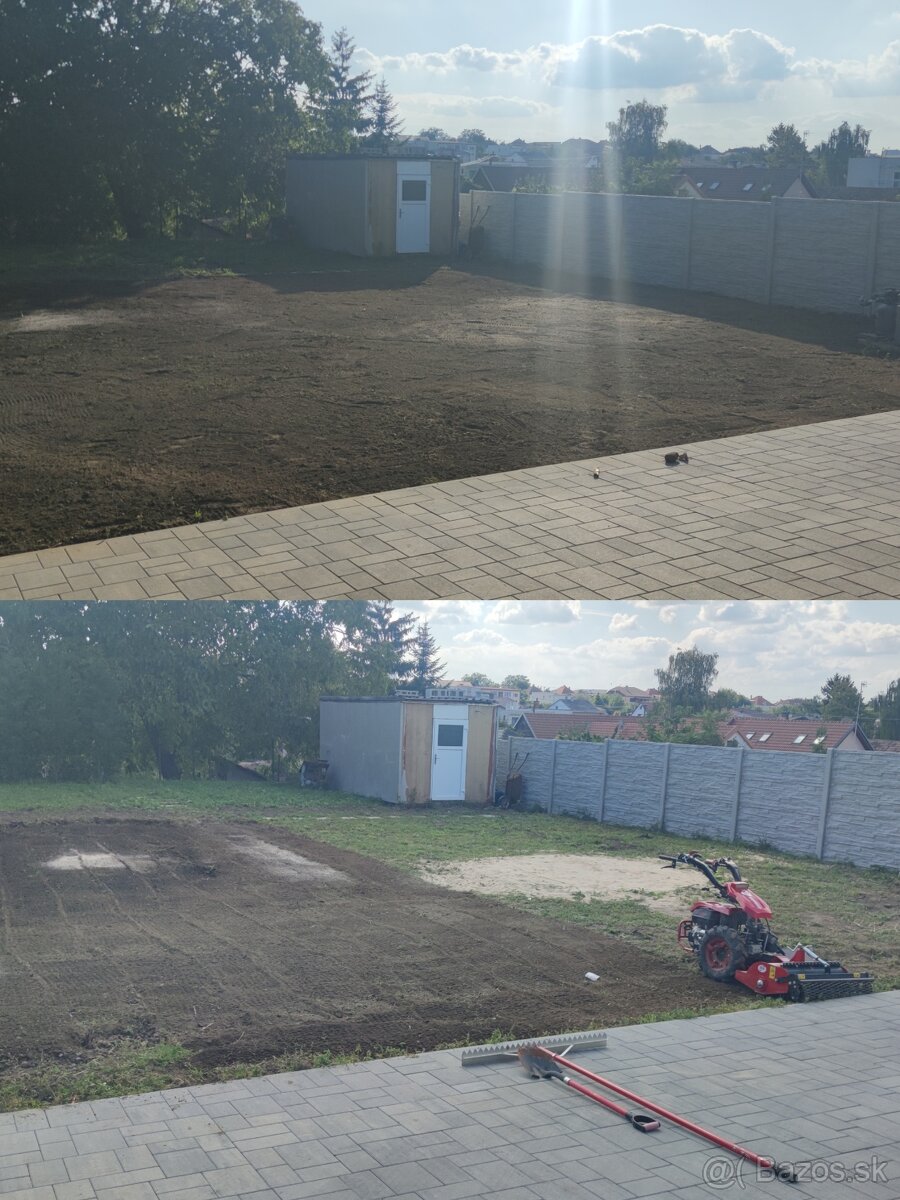 Frézovanie pozemkov, mulčovanie, zakladač trávnika - 10