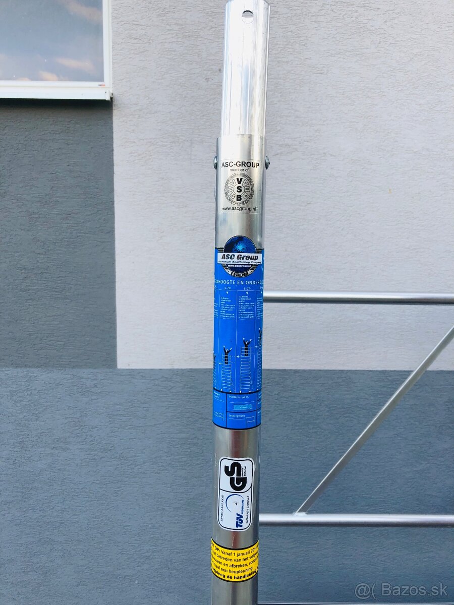 Pojazdné hliníkové lešenie. AL 135 - ZOSILNENÉ - 10