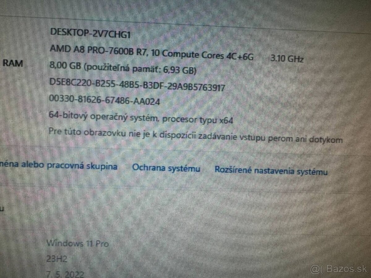 Počítač ACER SFF.Intel AMD A8 4x3,10GHz.8gb ram.120gb SSD. - 10