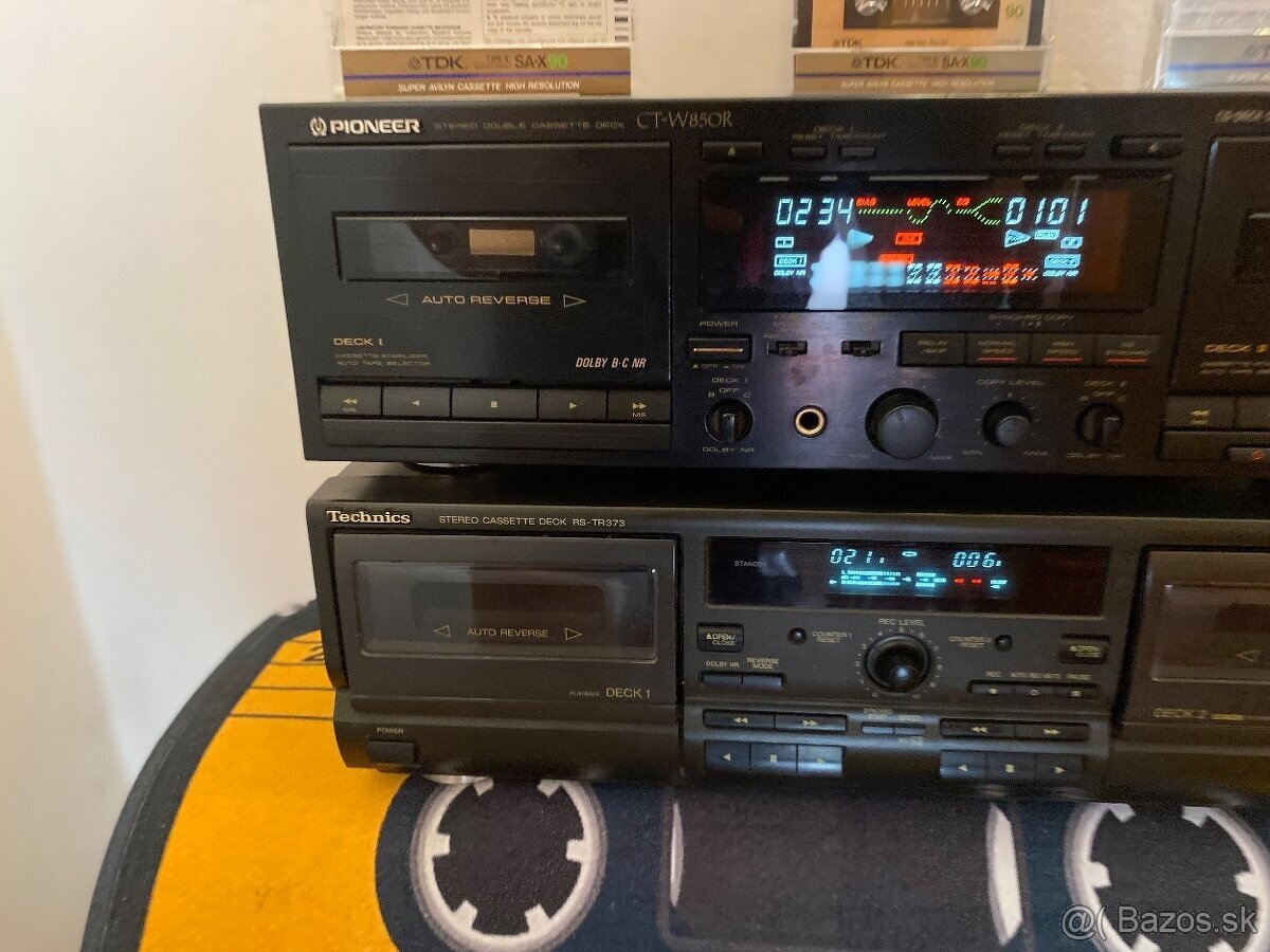 Predam dvoj-kazetaky 2x Pioneer,Technics,Kenwood a iné.... - 10