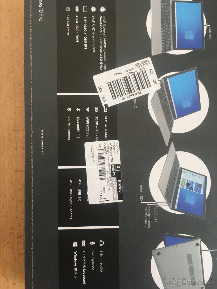 Predam ultrabook UMAX Visionbook 15Wr Plus. - 10