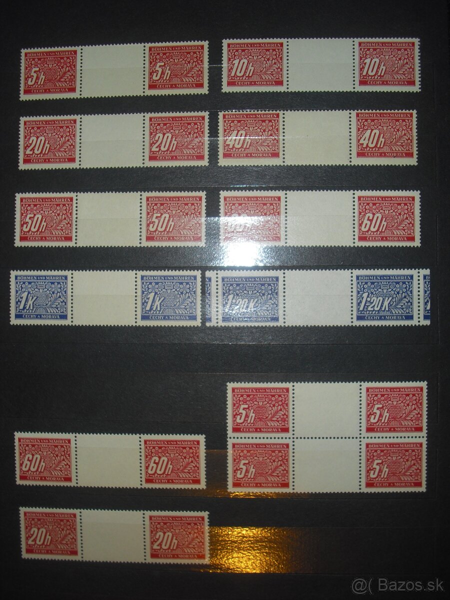 predam zbierku Ceskych znamok / Protektorat UNC - 10