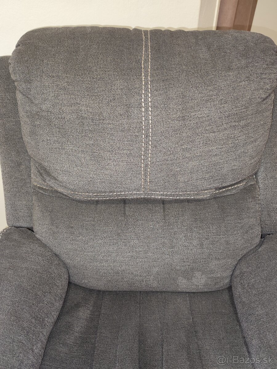 Rozkladacie sivé kreslo - 10