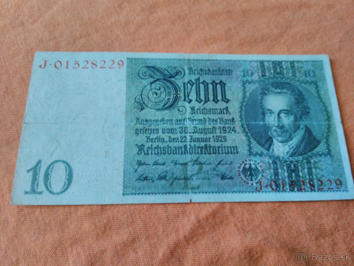 Bankovky - Nemecko C - 10