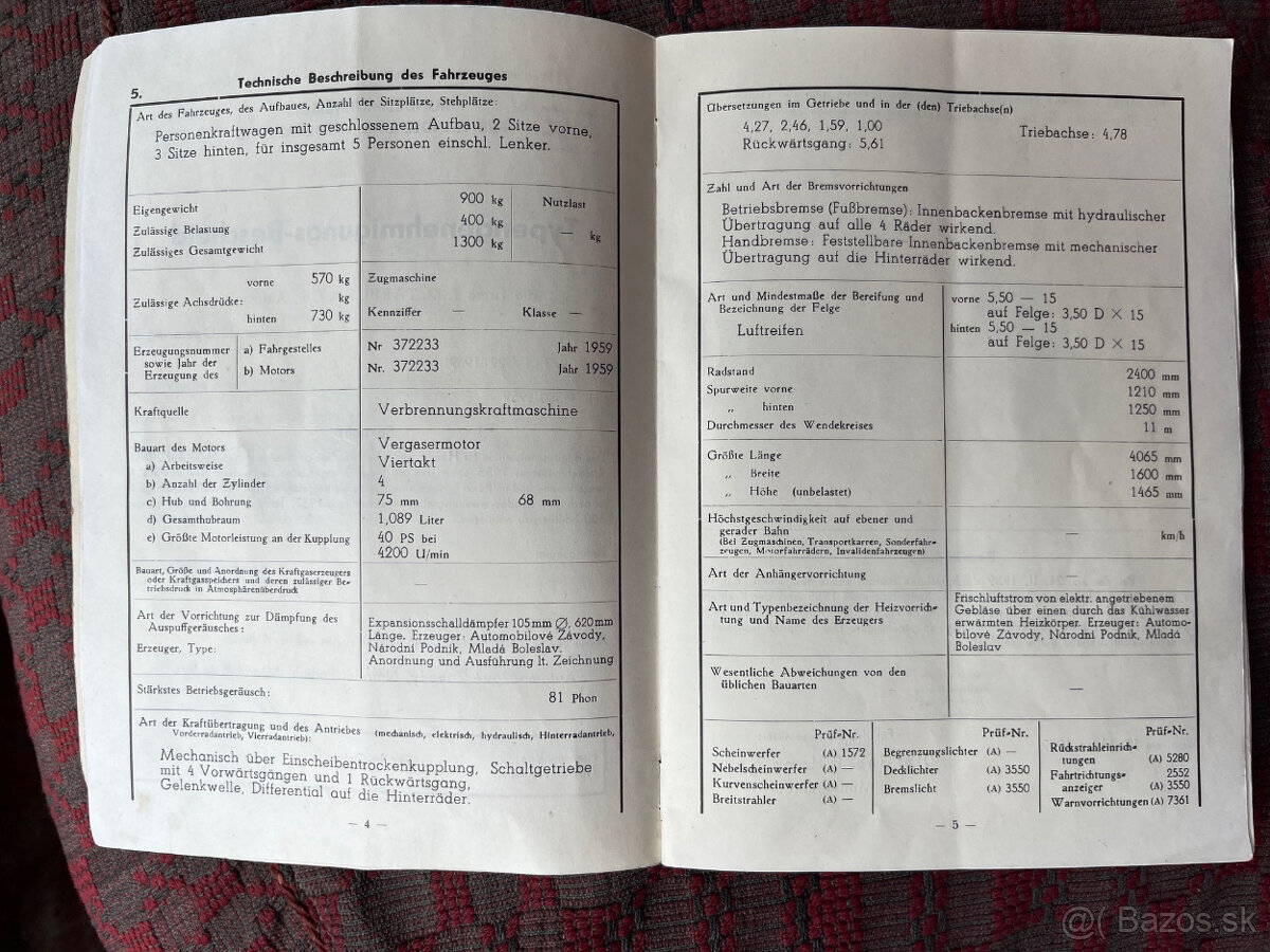 Škoda Octavia rok 1959 - 10