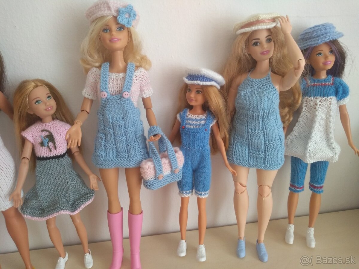 Pre bábiky barbie moletky šaty klobúky čiapky - 10