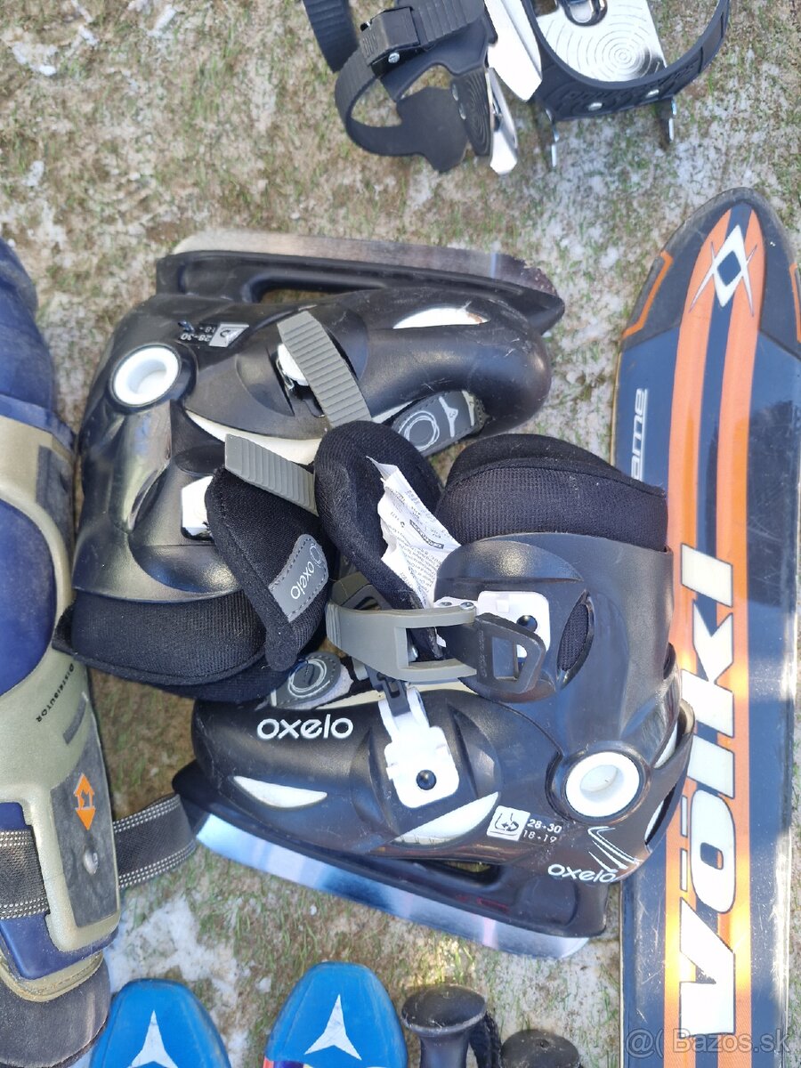 Lyže lyžiarky saňe korčule - 10