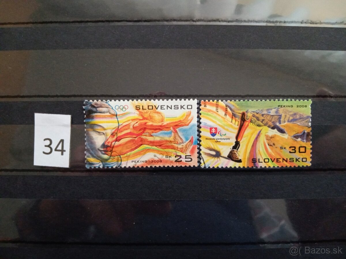 Poštové známky č.486 - SLOVENSKO - II. - 17 ks sérií - 10