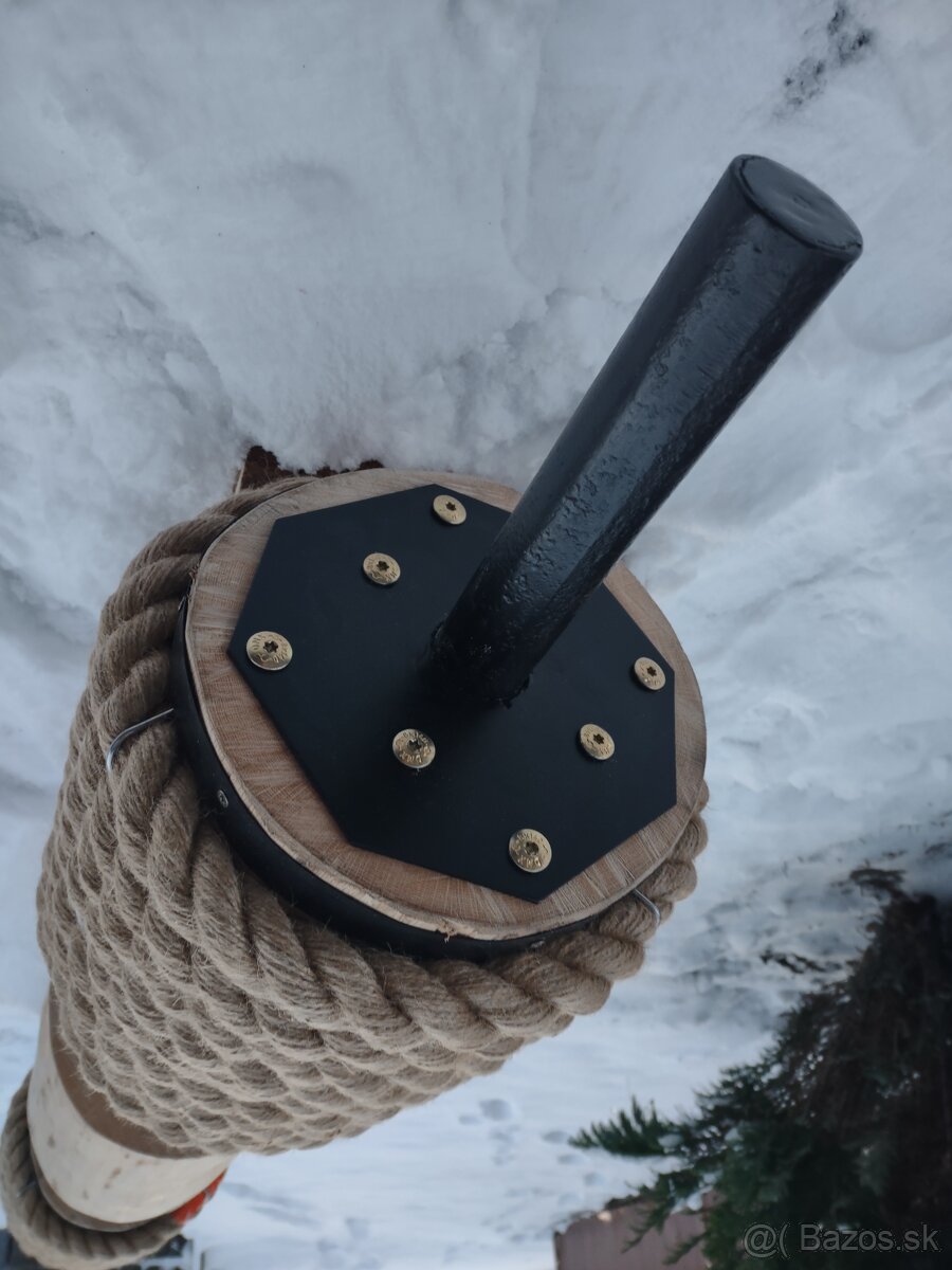 Drevený Dubový loglift, klada, činka....posledny ks - 10