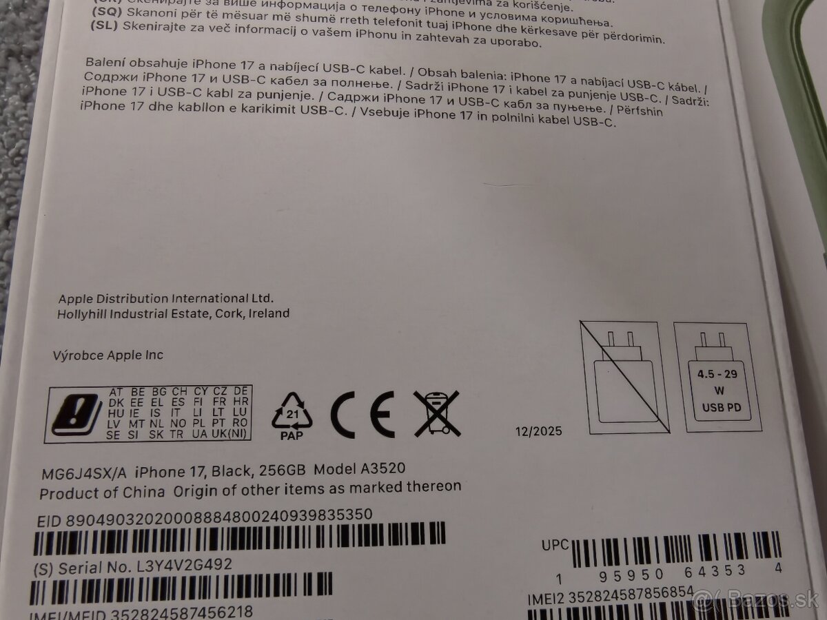 Predám iPhone 17 256GB - 10