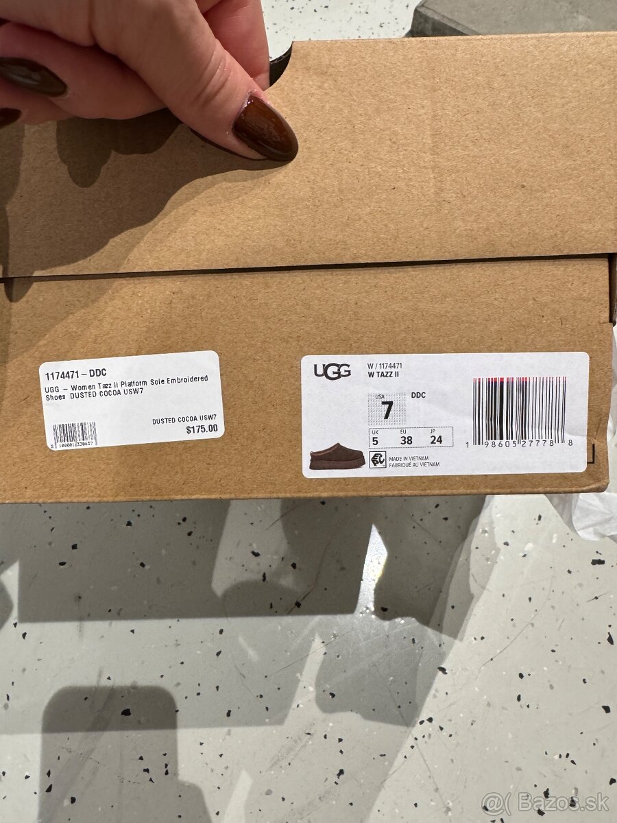 Ugg TAZZ II platform- 38-dusted cocoa- original - 10