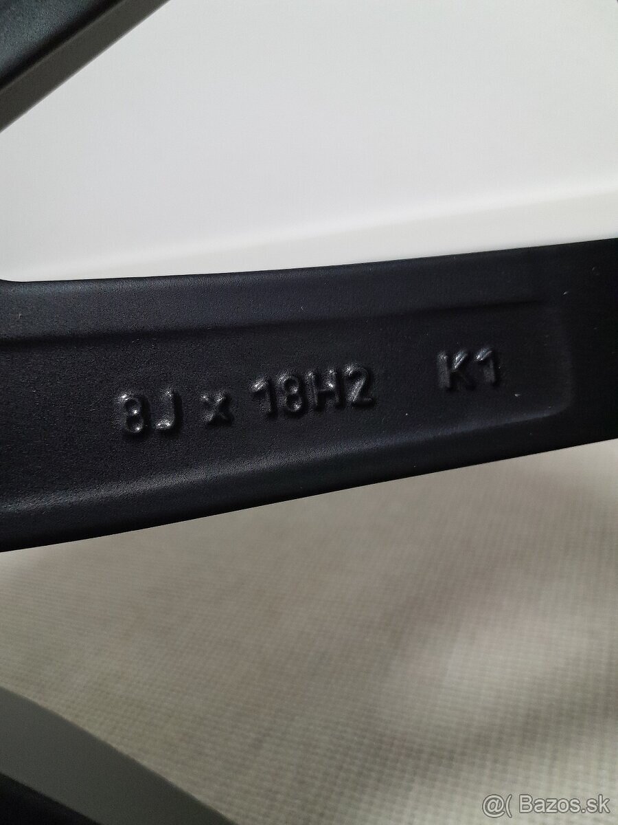 Alu disky R18 5x112 Et44 8J Borbet Audi Vw Škoda Seat - 10