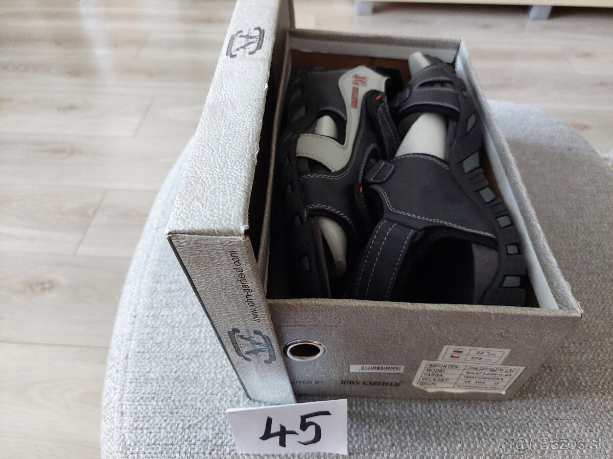 Pánske sandále 45 JOHN GARFIELD - 10