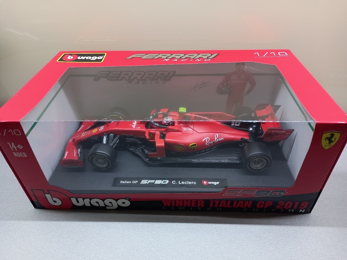 6x F1 FERRARI LECLERC A VETTEL BURAGO 1:18 - 10