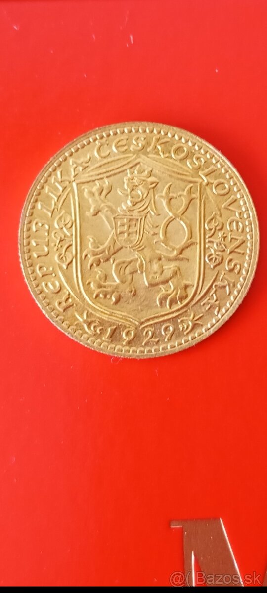 SVATOVÁCLAVSKÝ DUKÁT 1929, KRÁSNÝ STAV - 10