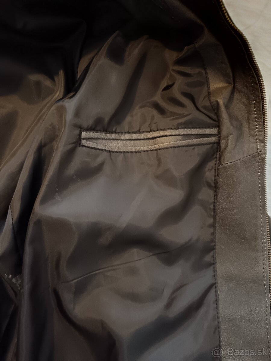 Pánska kožená bunda veľ.L-nová - 10