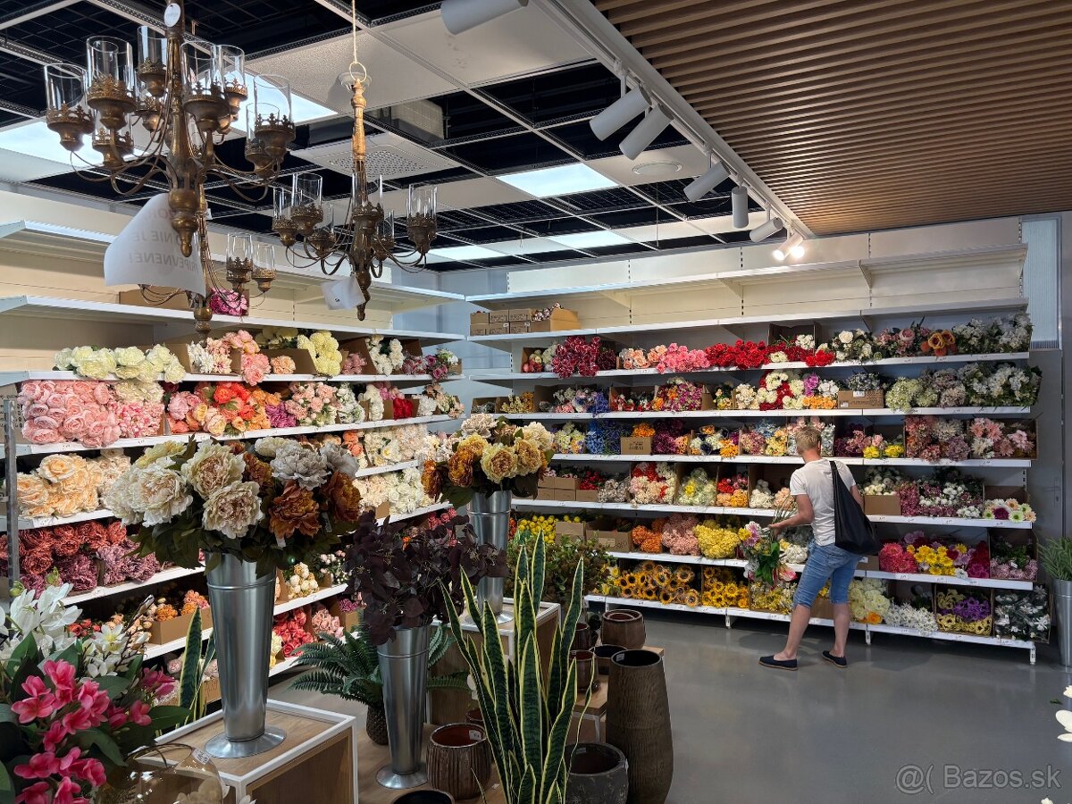 Obchodné regály - biela a antracit - 10