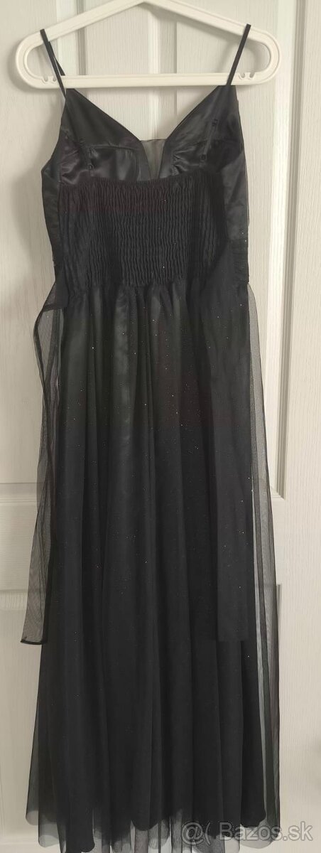 Spolčenske šaty na ples , stužkovú ,čierne, dlhe - 10