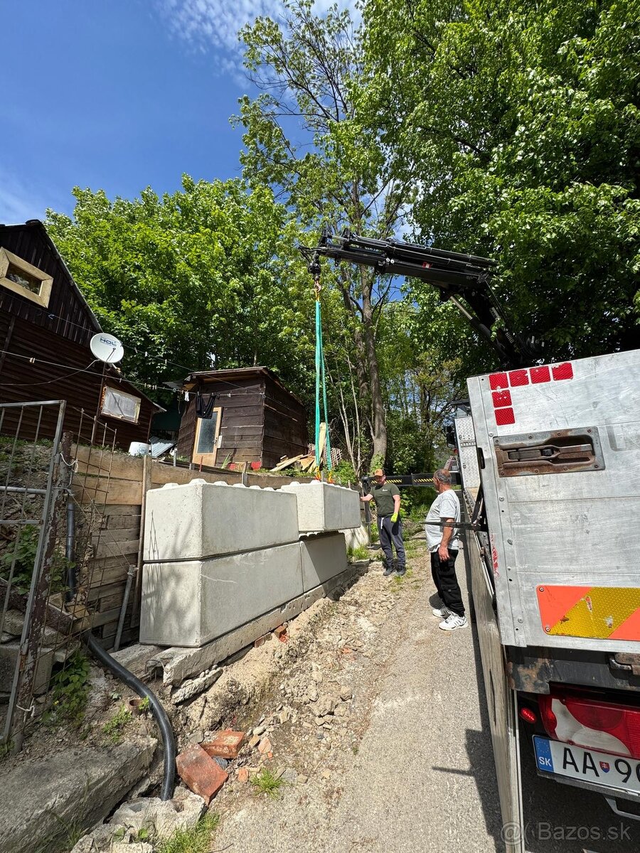 Autodoprava s hydraulickou rukou - dosah 13m 🏗️ - 10